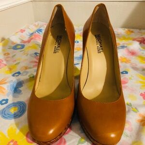 Michael Kors Brown Leather Heels